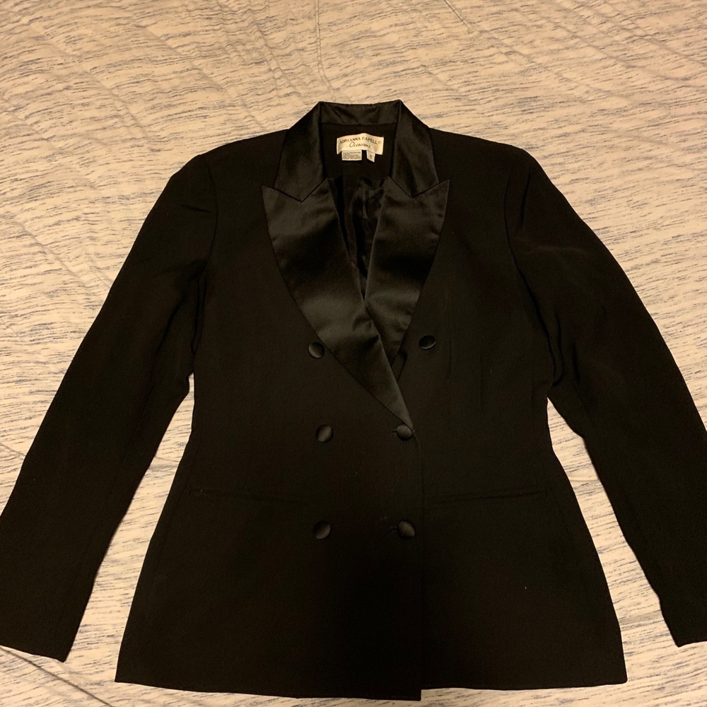 Arianna popell black blazer jacket
